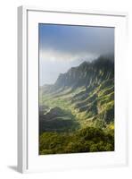 Kalalau Lookout over the Napali Coast from the Kokee State Park-Michael Runkel-Framed Photographic Print