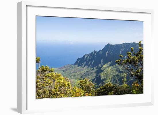 Kalalau Valley, Napali Coast State Park Kauai, Hawaii, United States of America, Pacific-Michael DeFreitas-Framed Photographic Print