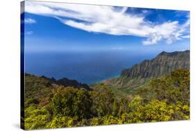 Kalalau Valley Overlook in Kauai-Andrew Shoemaker-Stretched Canvas