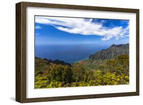 Kalalau Valley Overlook in Kauai-Andrew Shoemaker-Framed Photographic Print