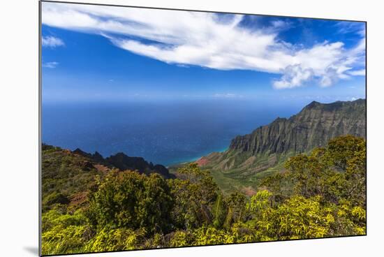 Kalalau Valley Overlook in Kauai-Andrew Shoemaker-Mounted Photographic Print