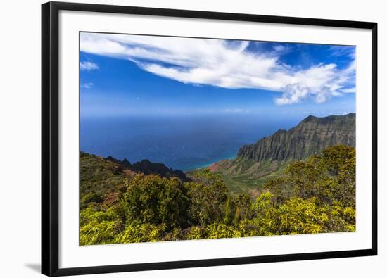 Kalalau Valley Overlook in Kauai-Andrew Shoemaker-Framed Photographic Print