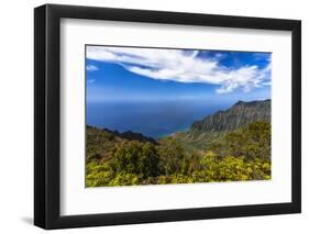 Kalalau Valley Overlook in Kauai-Andrew Shoemaker-Framed Photographic Print