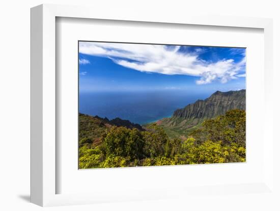 Kalalau Valley Overlook in Kauai-Andrew Shoemaker-Framed Photographic Print