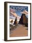 Kalaloch Beach - Olympic National Park, Washington-Lantern Press-Framed Art Print