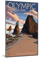 Kalaloch Beach - Olympic National Park, Washington-Lantern Press-Mounted Art Print