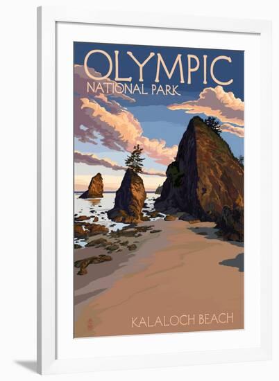 Kalaloch Beach - Olympic National Park, Washington-Lantern Press-Framed Art Print