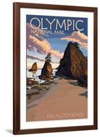 Kalaloch Beach - Olympic National Park, Washington-Lantern Press-Framed Art Print