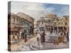 Kalamata on the Gulf of Messene-John Fulleylove-Stretched Canvas