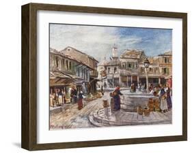 Kalamata on the Gulf of Messene-John Fulleylove-Framed Giclee Print