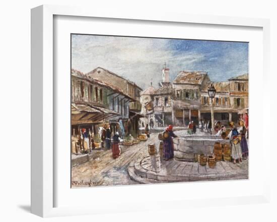 Kalamata on the Gulf of Messene-John Fulleylove-Framed Giclee Print