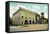 Kalamazoo, Michigan - Central Fire Station Exterior View-Lantern Press-Framed Stretched Canvas