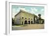 Kalamazoo, Michigan - Central Fire Station Exterior View-Lantern Press-Framed Art Print