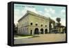 Kalamazoo, Michigan - Central Fire Station Exterior View-Lantern Press-Framed Stretched Canvas