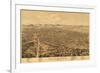 Kalamazoo, Michigan - Panoramic Map-Lantern Press-Framed Art Print