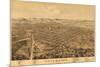 Kalamazoo, Michigan - Panoramic Map-Lantern Press-Mounted Art Print