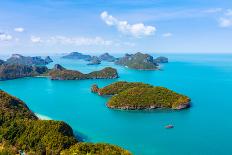 Panorama Ang Thong National Marine Park Islands. Sleeping Cow Island, Three Pillars Island, Ko Wua,-Kalamurzing-Photographic Print