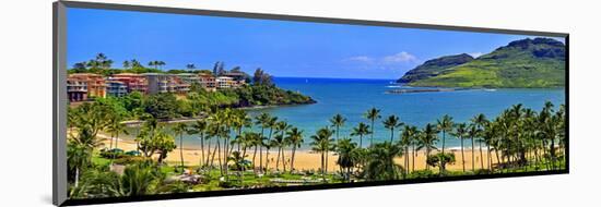 Kalapaki Bay at the Marriott Hotel, Lihue, Island of Kauai, Hawaii, USA-null-Mounted Art Print