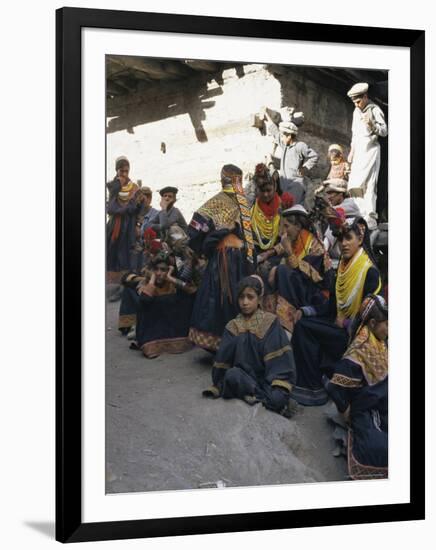 Kalash Women, Bumburet Village, Chitral Valley, Pakistan-Doug Traverso-Framed Photographic Print