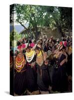 Kalash Women, Rites of Spring, Joshi, Bumburet Valley, Pakistan, Asia-Upperhall Ltd-Stretched Canvas