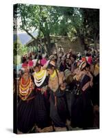 Kalash Women, Rites of Spring, Joshi, Bumburet Valley, Pakistan, Asia-Upperhall Ltd-Stretched Canvas
