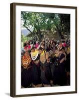 Kalash Women, Rites of Spring, Joshi, Bumburet Valley, Pakistan, Asia-Upperhall Ltd-Framed Photographic Print