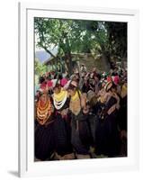 Kalash Women, Rites of Spring, Joshi, Bumburet Valley, Pakistan, Asia-Upperhall Ltd-Framed Photographic Print