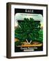 Kale Seed Packet-Lantern Press-Framed Art Print