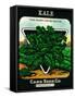 Kale Seed Packet-Lantern Press-Framed Stretched Canvas