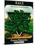 Kale Seed Packet-Lantern Press-Mounted Art Print