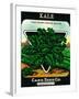 Kale Seed Packet-Lantern Press-Framed Art Print