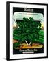 Kale Seed Packet-Lantern Press-Framed Art Print