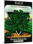 Kale Seed Packet-Lantern Press-Mounted Art Print