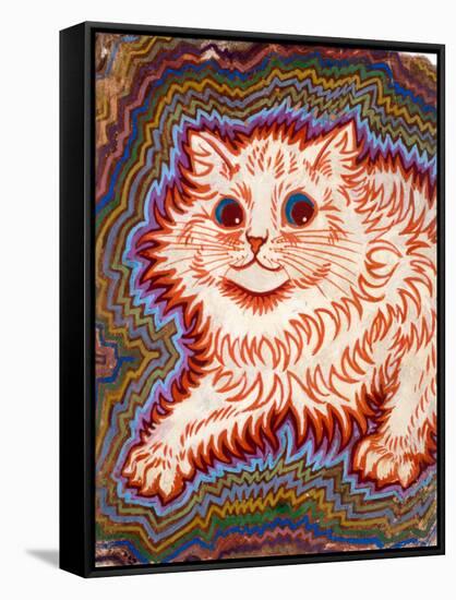 Kaleidoscope Cats III-Louis Wain-Framed Stretched Canvas