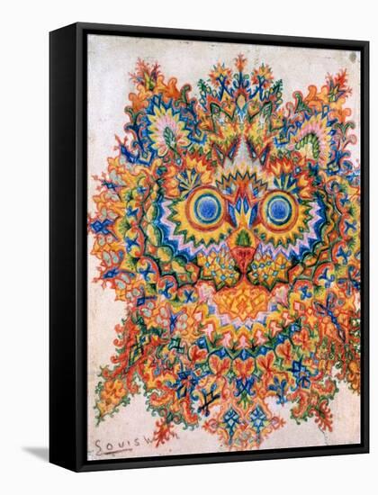 Kaleidoscope Cats IV-Louis Wain-Framed Stretched Canvas