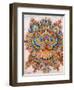 Kaleidoscope Cats IV-Louis Wain-Framed Premium Giclee Print