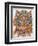 Kaleidoscope Cats IV-Louis Wain-Framed Premium Giclee Print