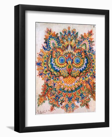 Kaleidoscope Cats IV-Louis Wain-Framed Giclee Print