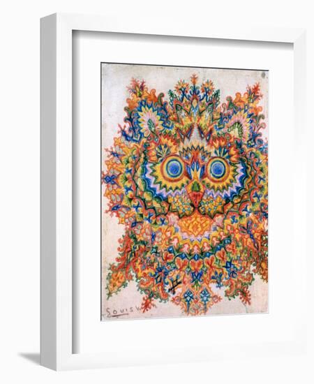 Kaleidoscope Cats IV-Louis Wain-Framed Giclee Print