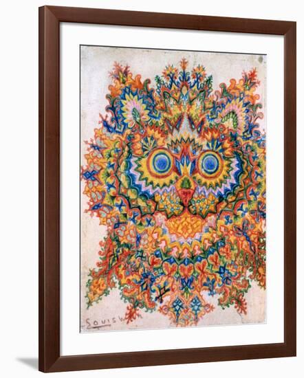 Kaleidoscope Cats IV-Louis Wain-Framed Giclee Print