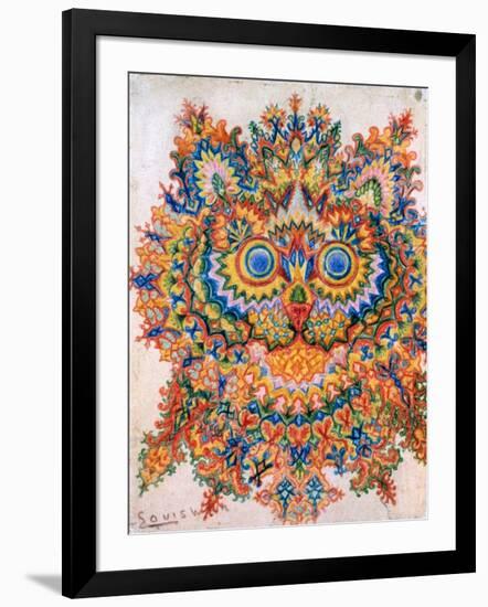 Kaleidoscope Cats IV-Louis Wain-Framed Giclee Print