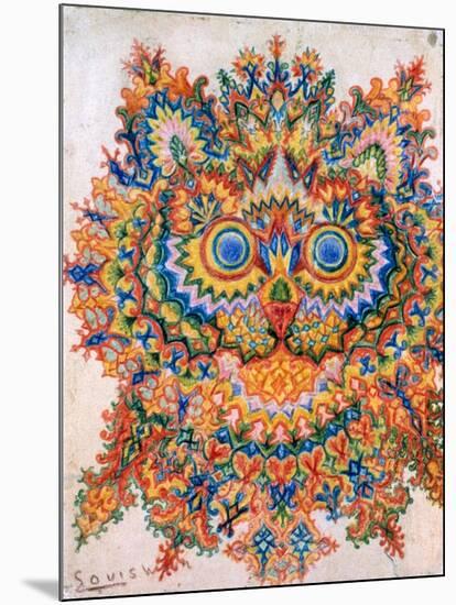 Kaleidoscope Cats IV-Louis Wain-Mounted Giclee Print