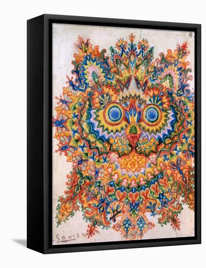 Kaleidoscope Cats IV-Louis Wain-Framed Stretched Canvas