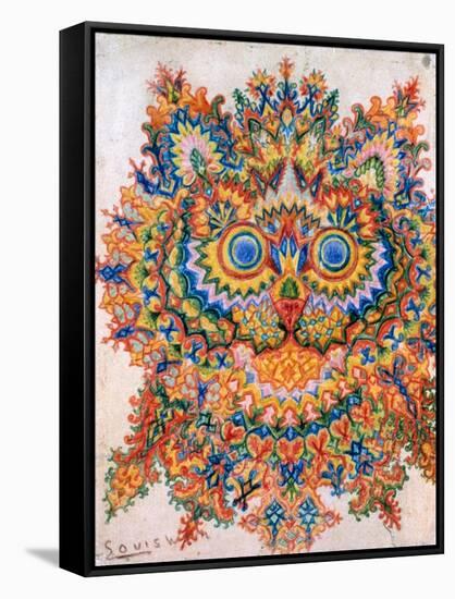 Kaleidoscope Cats IV-Louis Wain-Framed Stretched Canvas