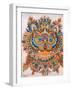 Kaleidoscope Cats IV-Louis Wain-Framed Giclee Print