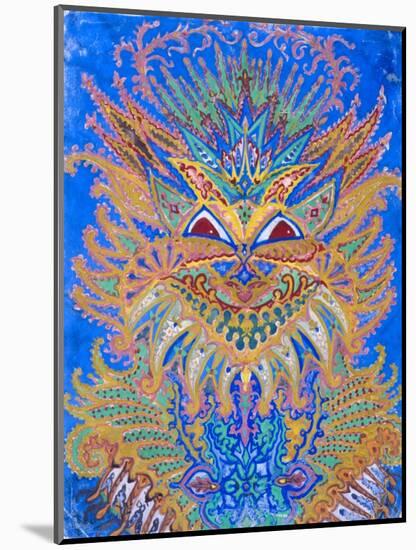 Kaleidoscope Cats VI-Louis Wain-Mounted Giclee Print