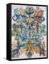 Kaleidoscope Cats VIII-Louis Wain-Framed Stretched Canvas