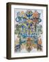 Kaleidoscope Cats VIII-Louis Wain-Framed Giclee Print