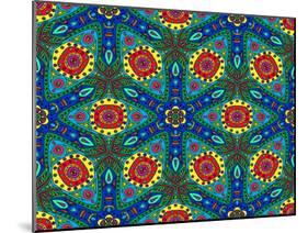 Kaleidoscope Color Pattern-natbasil-Mounted Art Print