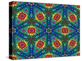 Kaleidoscope Color Pattern-natbasil-Stretched Canvas